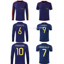 西班牙2010世界杯决赛长短袖球衣比利亚托雷斯复古经典足球服