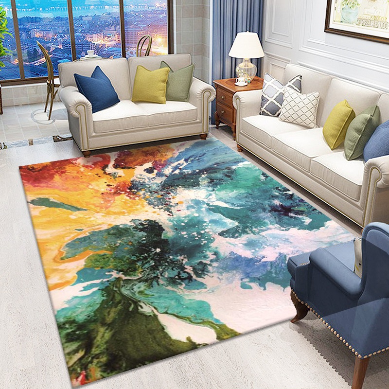 Moderno minimalista nórdico luz casa de lujo sala de estar alfombra sofá mesa de café estera dormitorio gran área alfombra de noche tienda completa