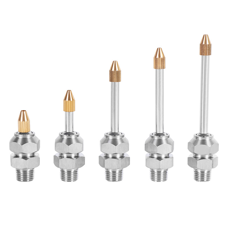 304不锈钢球形万向冷却喷嘴高压水油机床旋入式万向冷却喷嘴