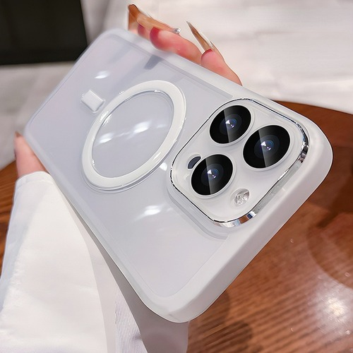 Suitable for Apple 15 mobile phone case magnetic iPhone 14 promax transparent 13 lens film 12 protective cover high-end