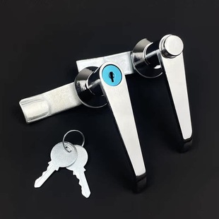 MS301-1-A配電櫃門鎖按鈕把手鎖鐵皮箱執手鎖門鎖戶外不銹鋼櫃鎖