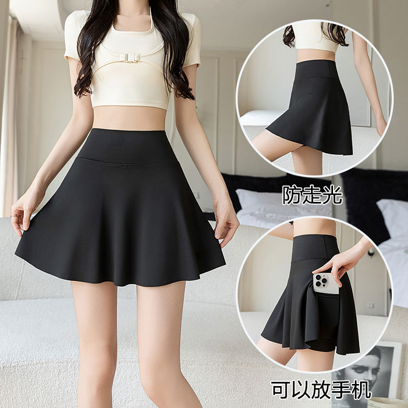 High-Waisted Sports Short Skirt for Women 2026 New Popular Style Running Breathable Quick-Dry Morning Run Short Skirt Yoga Casual Pants Skirt