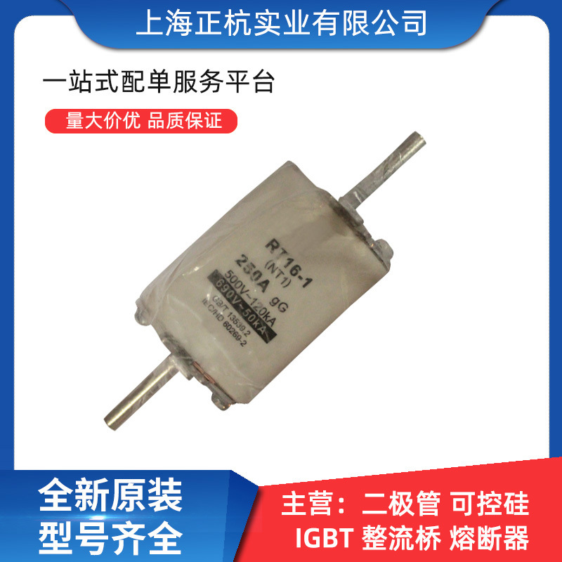 RT16-1 NT1 gG 500V/690V/250A全新原装 高断开能力 快速熔断器