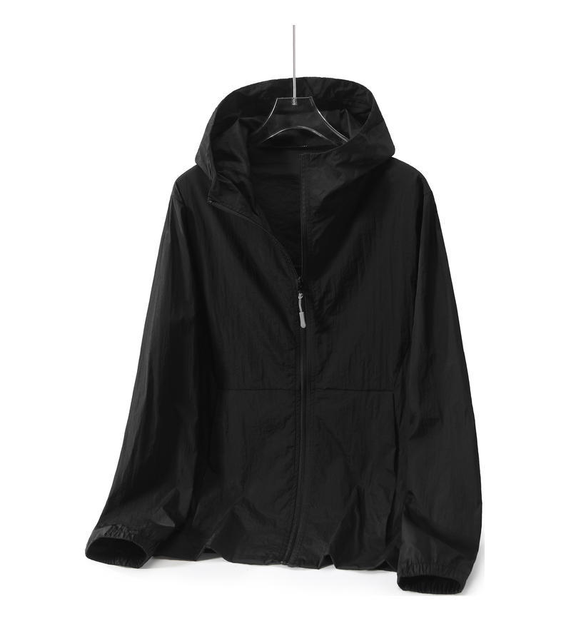 Ropa de protección solar de verano personalizada logotipo anti-UV al aire libre ligera y delgada permeable nylon con capuchón ropa de piel de protección solar