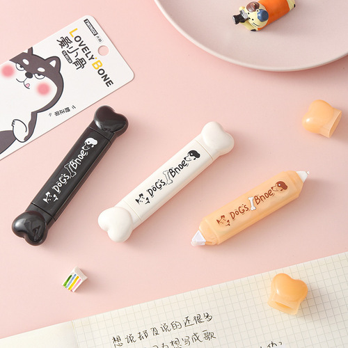 Internet celebrity cat claw correction tape mini dot dispensing two-in-one double-sided transparent tape modification tape solid double-sided