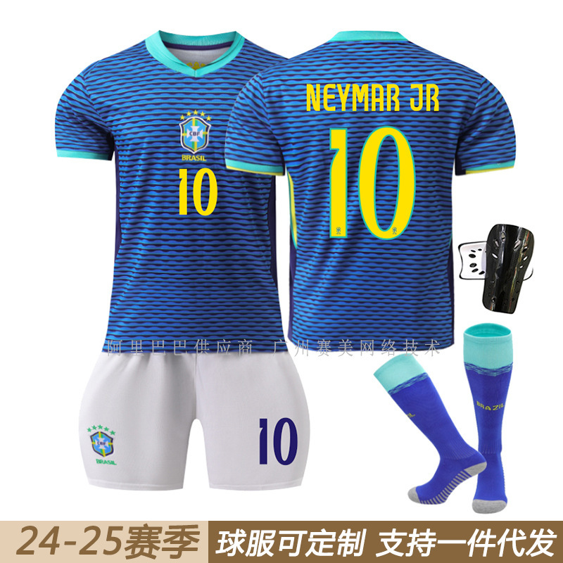 2024 America's Cup Brazil Away Jersey Set 10 Neymar 7 Vini 9 Chalikasse Jersey Wholesale Cross Border