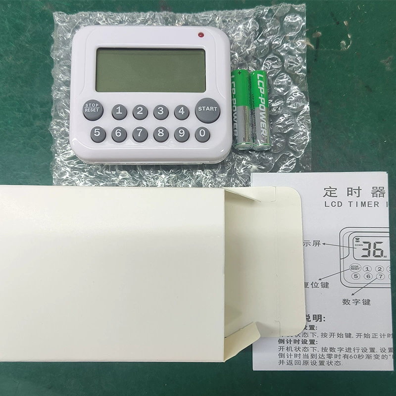 Кухонный таймер обратного отсчета 12 кнопок таймер с большим экраном PS-367 часы с четырех сторон