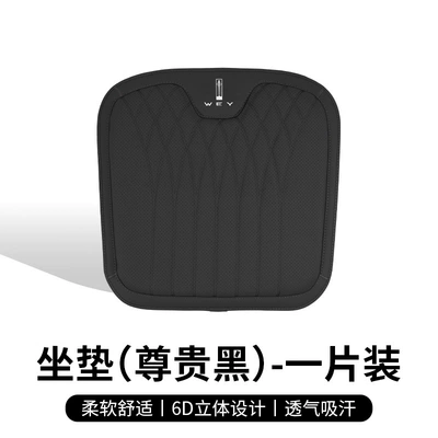 Wall Wei Pai Wey Seat: Waist support - weipai-nappa-leather-seat-cushion-noble-black-1-piece
