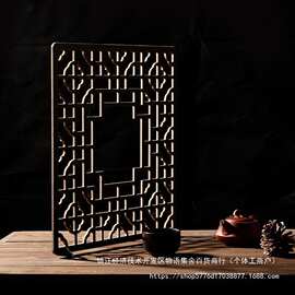 商品摄影道具商品搭配图片拍摄复古风屏风背景用品窗格背景墙新中