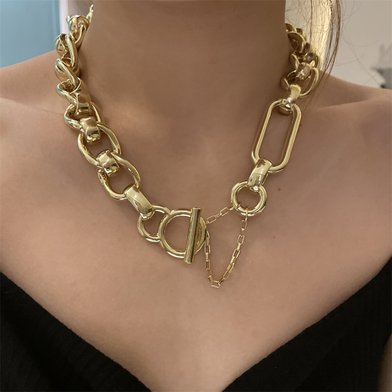 Fashion Thick Chain Ot Buckle Necklace display picture 5