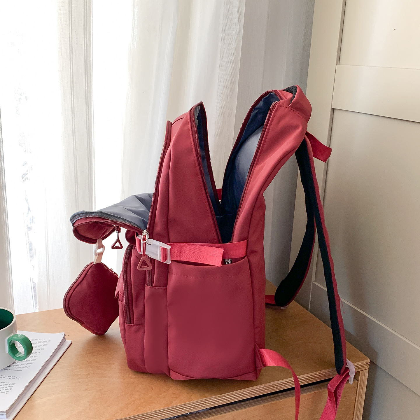 Mochila coreana de gran capacidad para mujeres JIAYISTAR nueva bolsa universitaria para estudiantes de secundaria caliente image 3