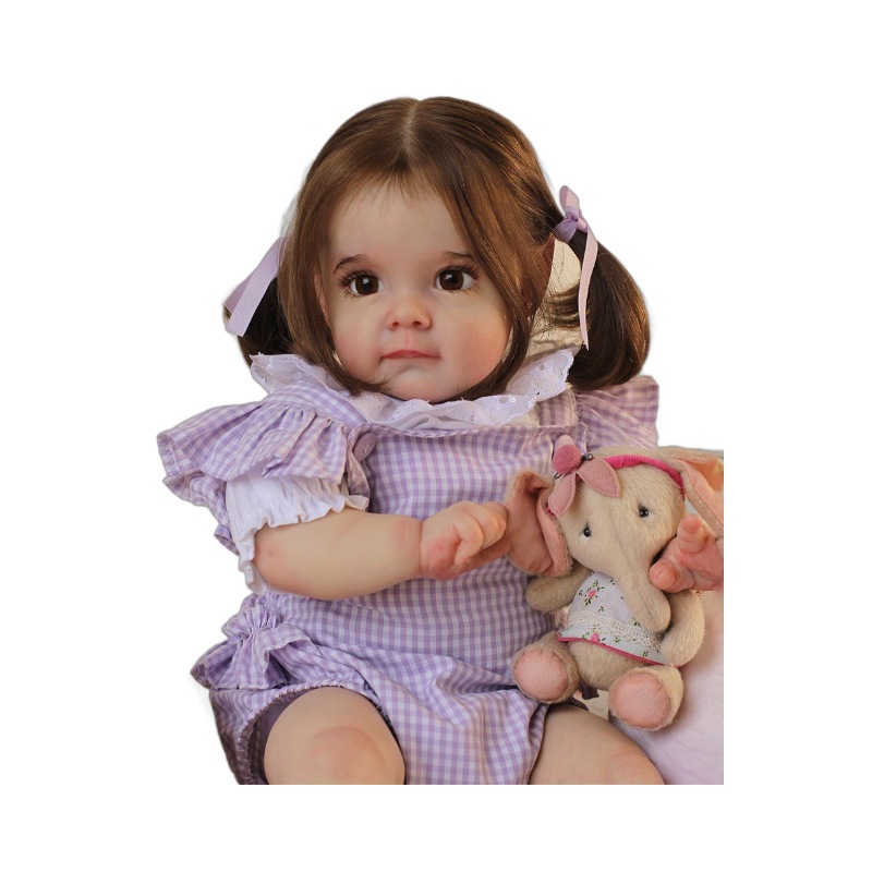 Muñeca Bebé Reborn de Simulación Toddler Maggi de Vinilo Pintada a Mano 3D