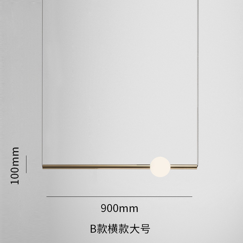 Casa de lámpara de cama combinada luminosa simple dormitorio comedor esfera de luz diseñador de casa modelo moderna