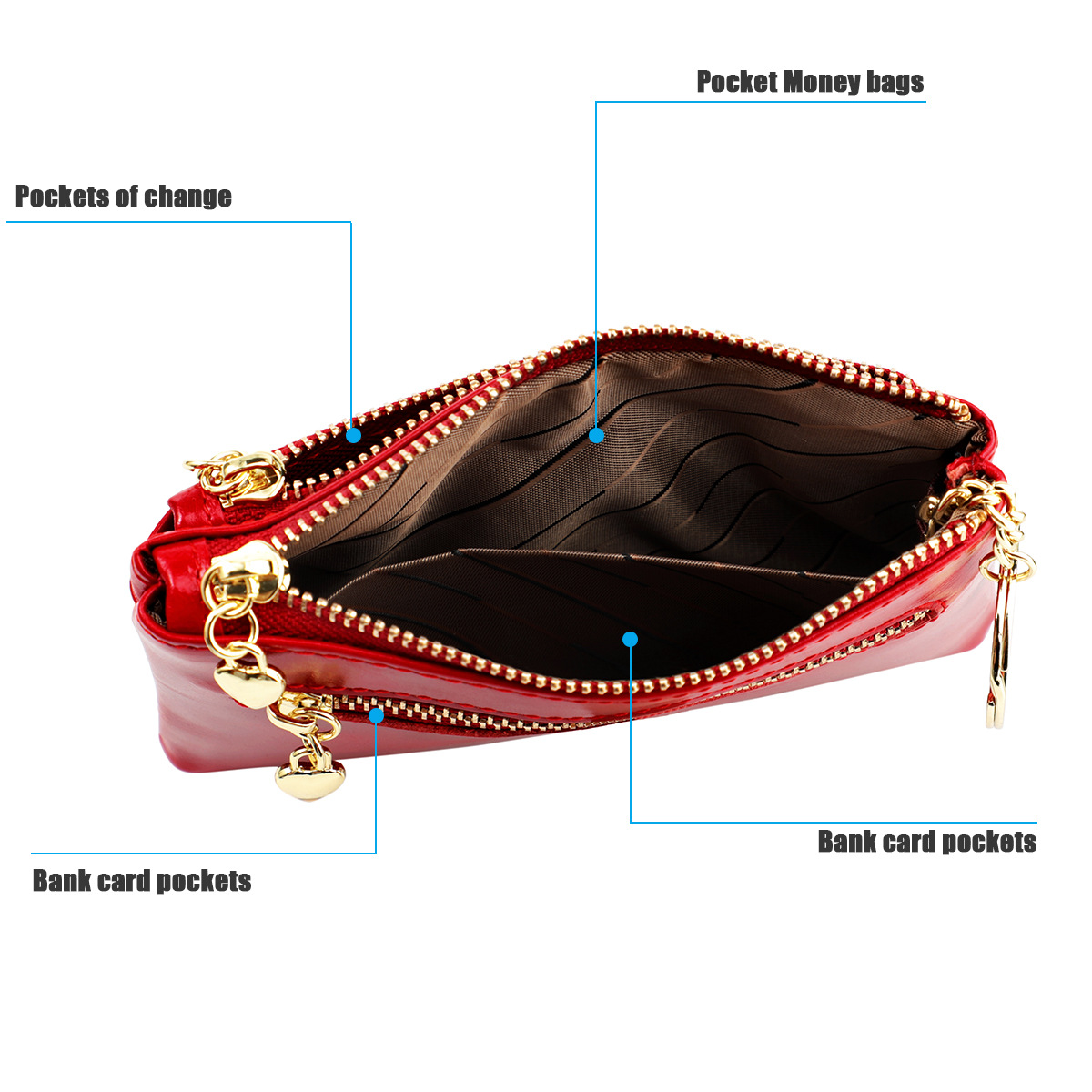 New Oil Wax Leather Coin Purse Fashion Small Coin Bag Hand Key Bag Small Purse display picture 27