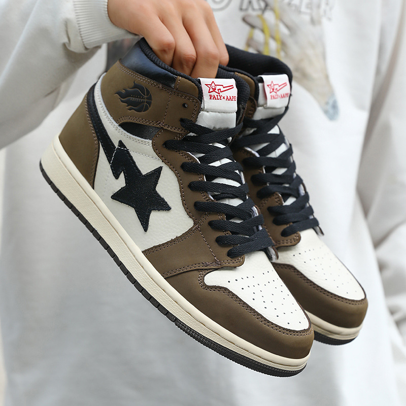 Factory Direct Sales Yutian Genuine Aj1 High-Top Full-Layer Lightning Star Sneakers Men's Shoes Women's Shoes One-Piece Drop Shipping Trend Factory Direct Sales Yutian Genuine Aj1 High-Top Full-Layer Lightning Star Sneakers Men's Shoes Women's Shoes One-Piece Drop Shipping Trend