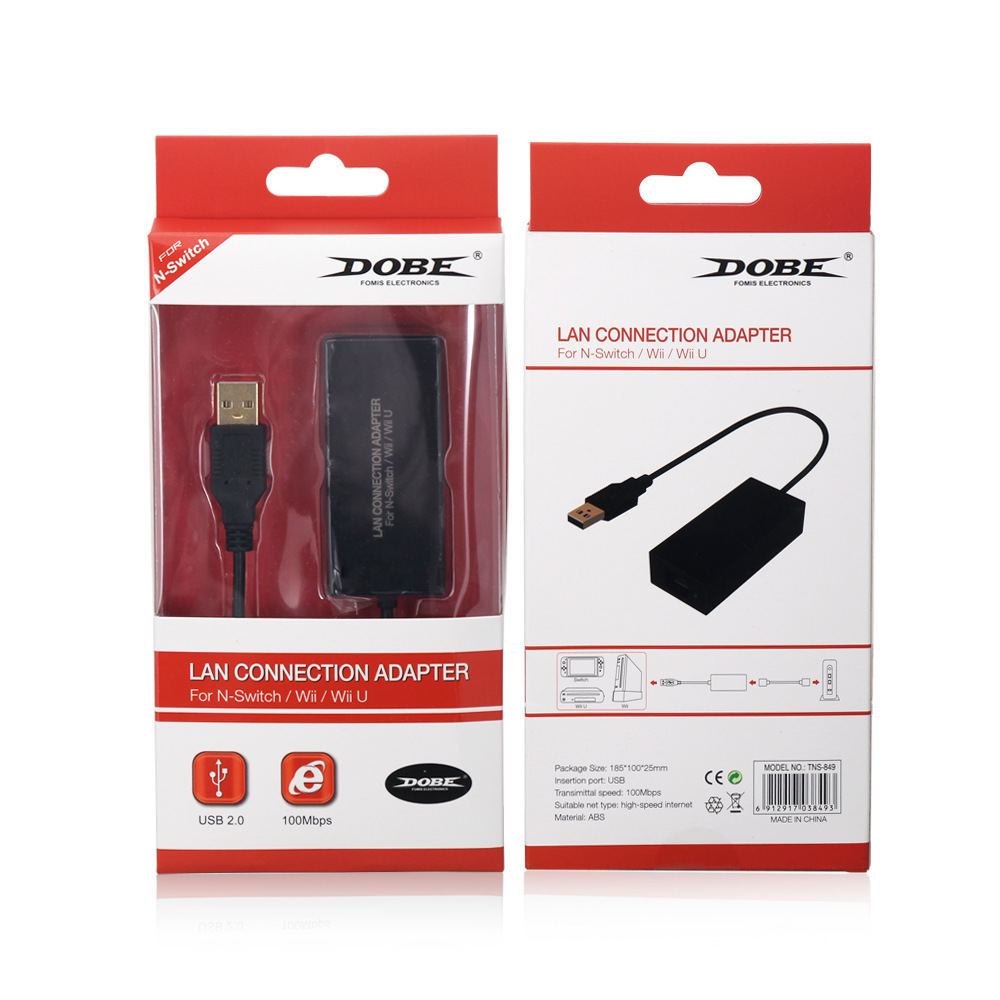 Nintendo Switch wired network card/Wii network card/WiiU network card (100m) DOBE TNS-849