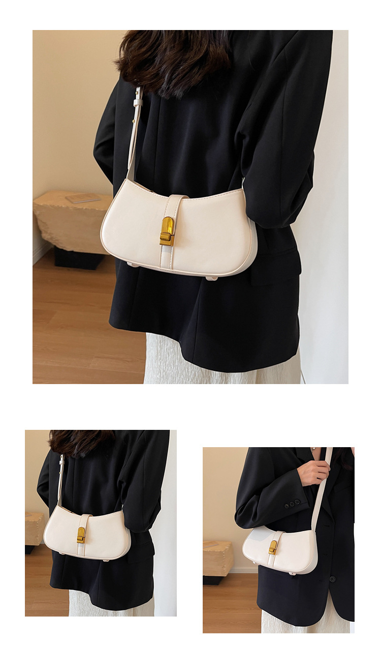 Borsa sotto le ascelle strutturata moda urbana semplice 2023 Borsa a tracolla borsa a tracolla da donna versatile autunno nuovo temperamento_voghion.com