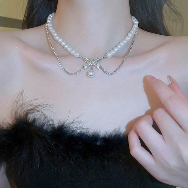 brand necklace from pearl