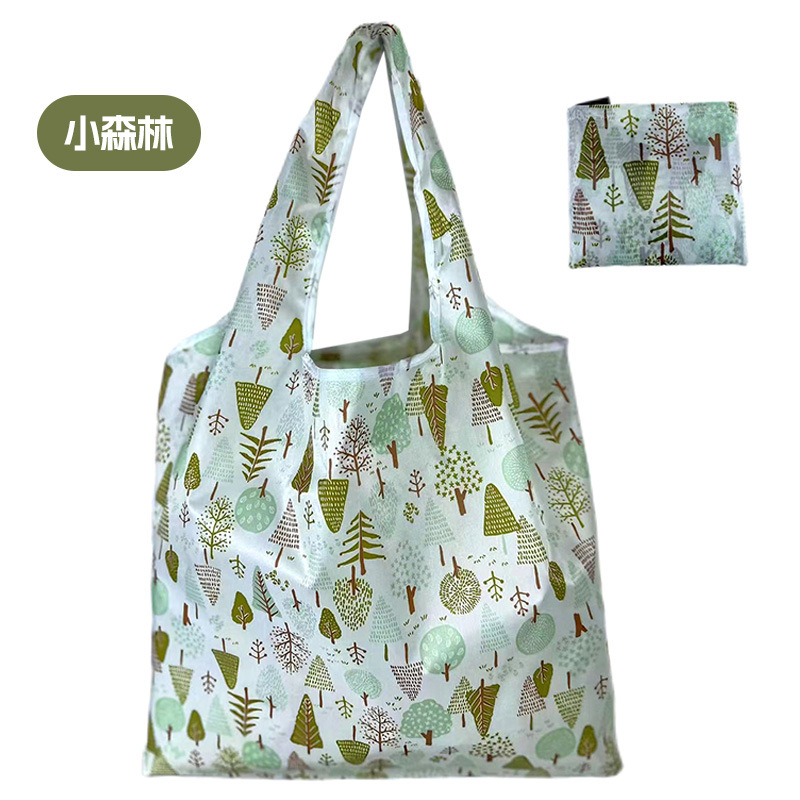 Spot bolsa de compras plegable de gran capacidad Spot bolsa de protección ambiental bolsa plegable bolsa de almacenamiento portátil impresa portátil creativa