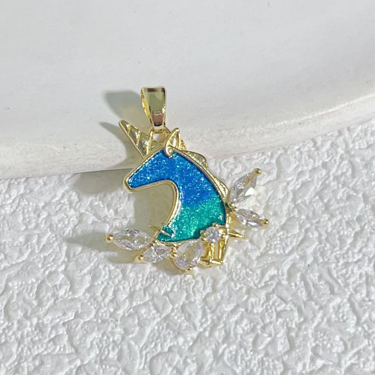 Pendant Jewelry Making Type 18*30MM Jewelry Making Size 1 Piece 18*30MM Copper Zircon Star Heart Shape Pendant