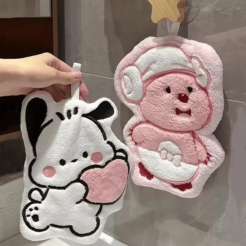 【Home Goods】Cute Loppy Hand Towel, Quick-Dry, Super Absorbent, Thickened, Special for Kitchen and Bathroom Use