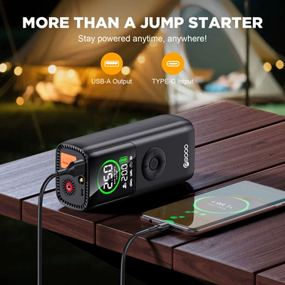 Car Emergency Jump Starter and: Hava nasosu