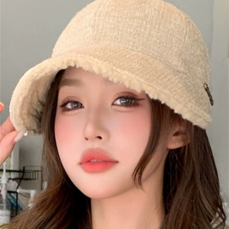 Demi-season hat, double-sided keep warm fashionable cap, increased thickness