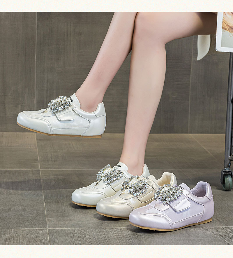 Women's White Sneakers Height Increasing Thick Soled Velcro Casual Sports Versatile Single Shoes Spring Summer New Style_vogvips.com