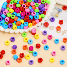 6*9mm亚克力大孔桶珠实色塑料小马珠散珠diy饰品配件手工串珠材料