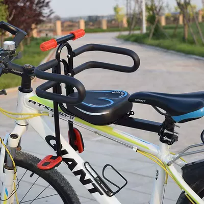 Stroller Seat, Electric car child seat - harley-bicycle-guardrail-blue