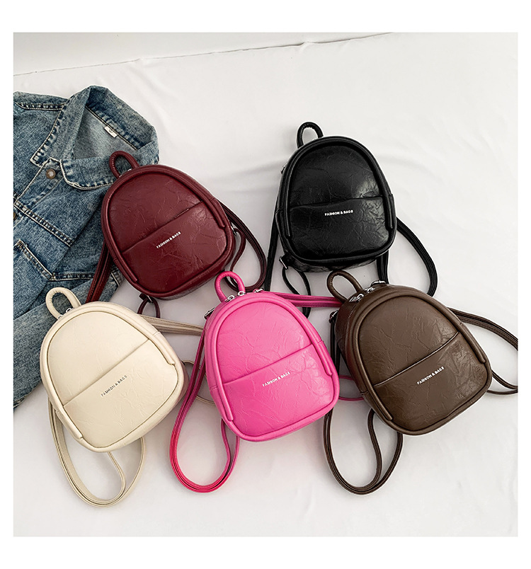 Waterproof 11 Inch Solid Color Street Women's Backpack display picture 22