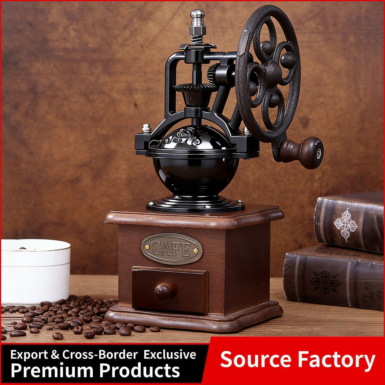 Hand-Cranked Coffee Grinder Manual Coffee Grinder Coffee Bean Grinder Hand Coffee Grinder Coffee Bean Mill