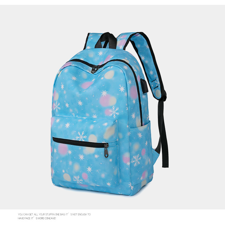 New Fashion Printed for Women's Multifunctional Travel Backpack Sweet Style Junior High School College Student backpack_voghion.com