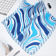 现货印花空姐丝巾 女士职业装饰四季可用时尚女士丝巾小方巾