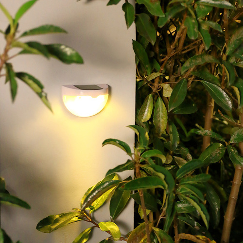 Solar wall light, outdoor wall washer, courtyard garden light and shadow night light, balcony step light, decorative wall light