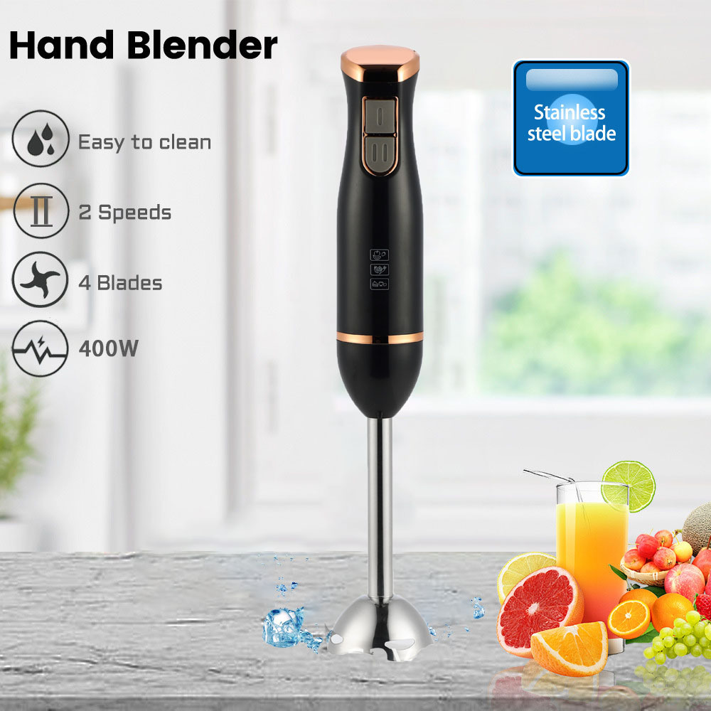 Transfronterizo 400W máquina de cocina de mano mezcladora eléctrica de cocina doméstica máquina multifuncional para batir huevos y exprimir jugo