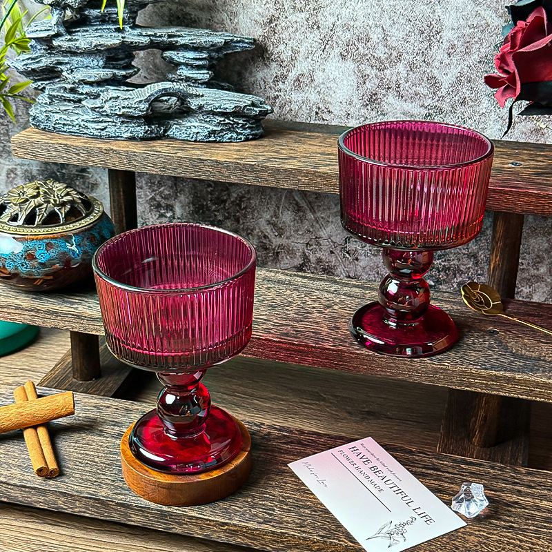 【整件批发】中古酒杯玻璃高脚杯香槟杯葡萄酒杯ins饮品冰淇淋杯