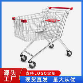 150升超市手推车仓库理货车商场购物车家用便利店买菜车小推车