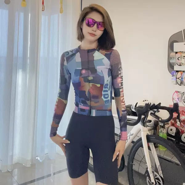 Webbing Spring and Autumn Cycling Clothing Thin Long-Sleeved Cycling Clothing