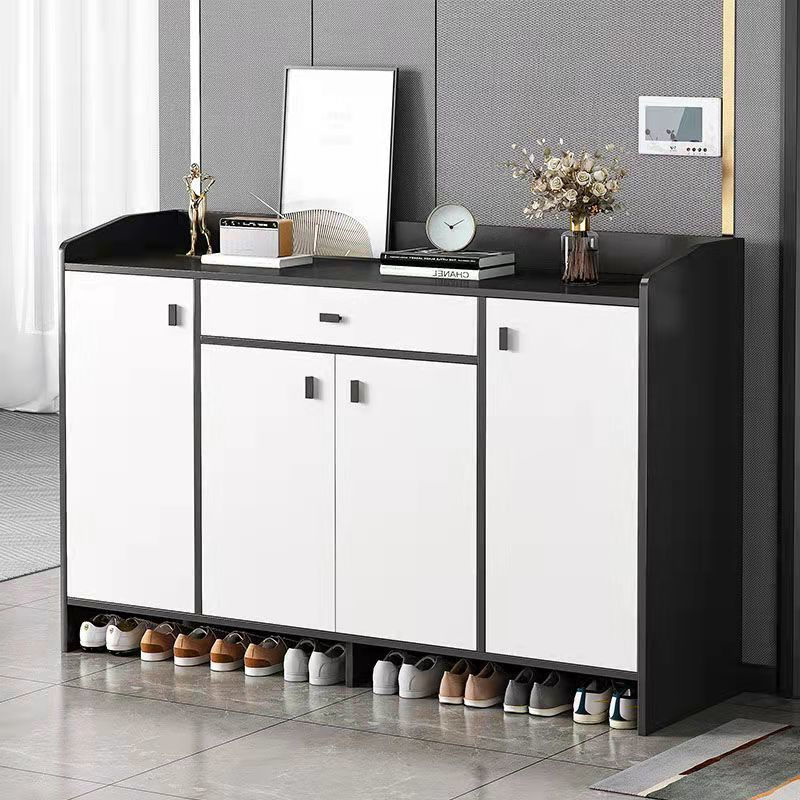 鞋柜家用门口鞋架多层简易防尘鞋架子仿实木收纳放鞋架多功能代发