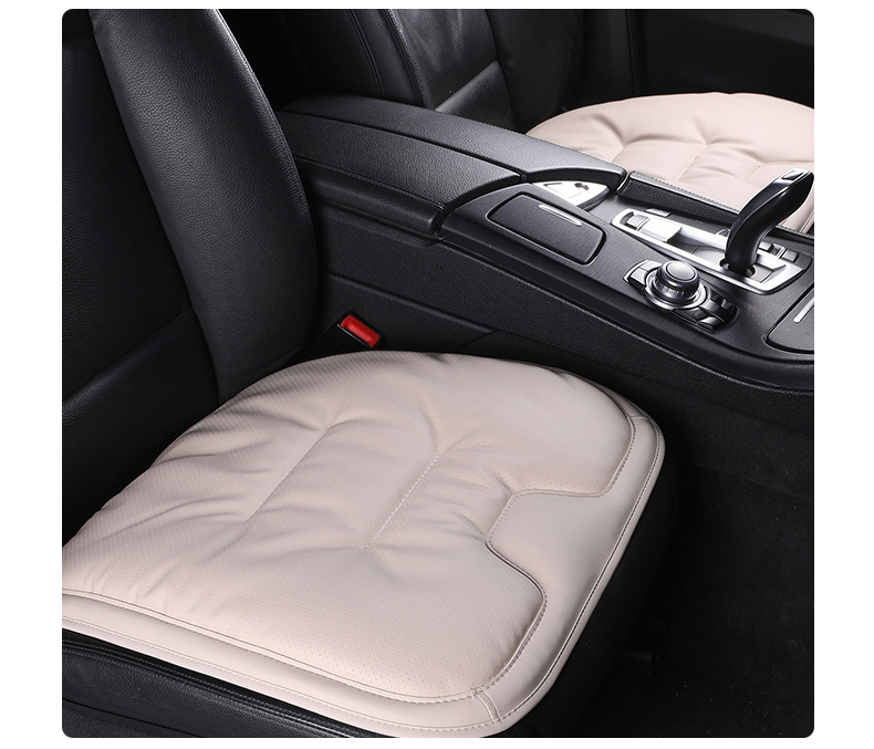 Car Seat Cushion, Nappa Leather Car Seat Cover, Integrated Rear Seat Cover, Universal for All Seasons, Simple Car Seat Cover