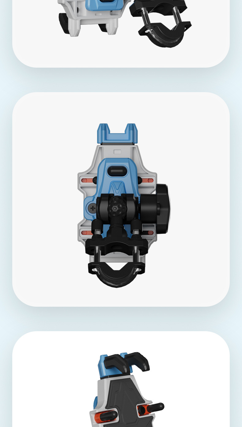 Electric Scooter Anti-Shake Bracket, Delivery Rider Vehicle Navigation Mount, Motorcycle Anti-Vibration Phone Holder