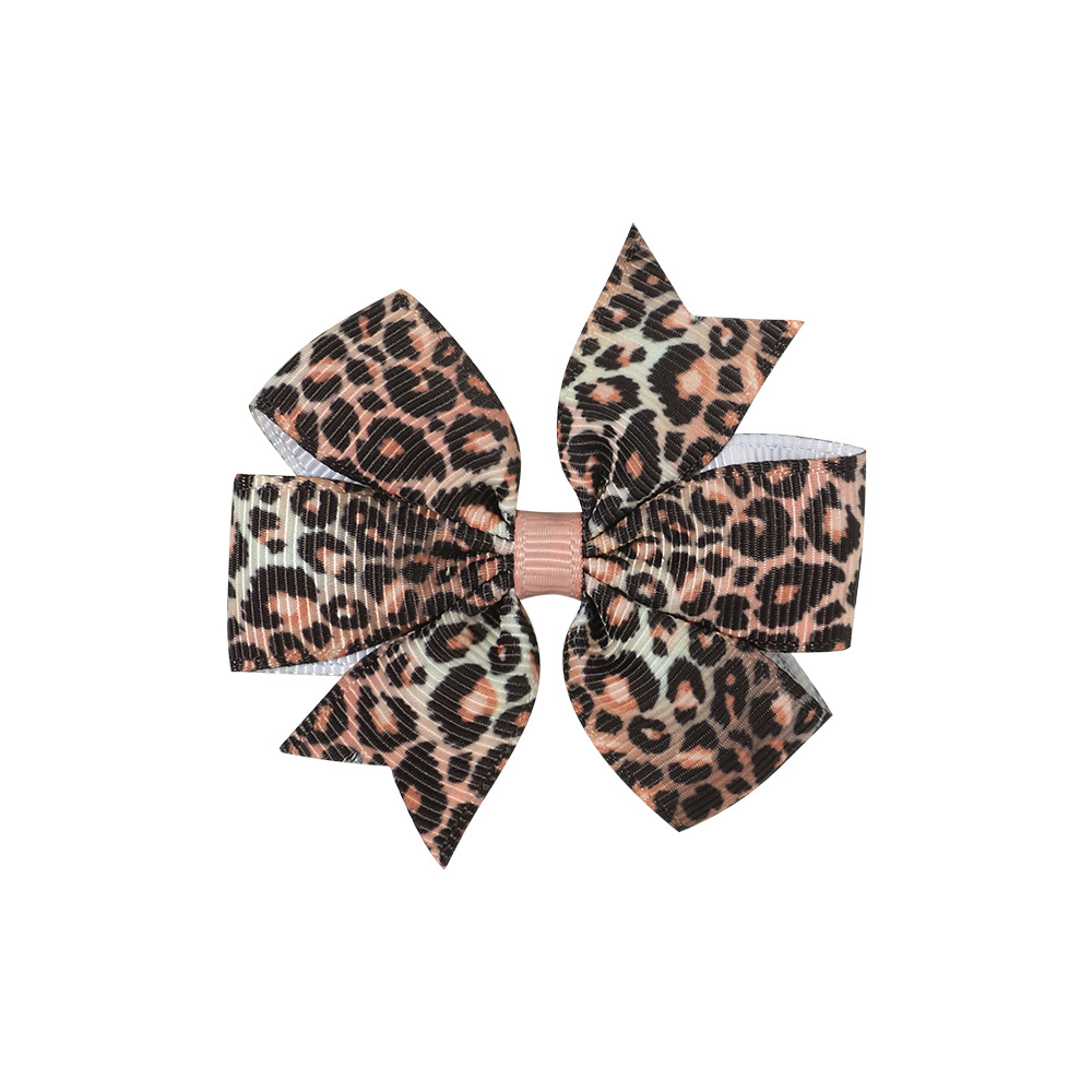 Fashion Plaid Bow Knot Leopard Cloth Hair Clip 1 Piece display picture 3