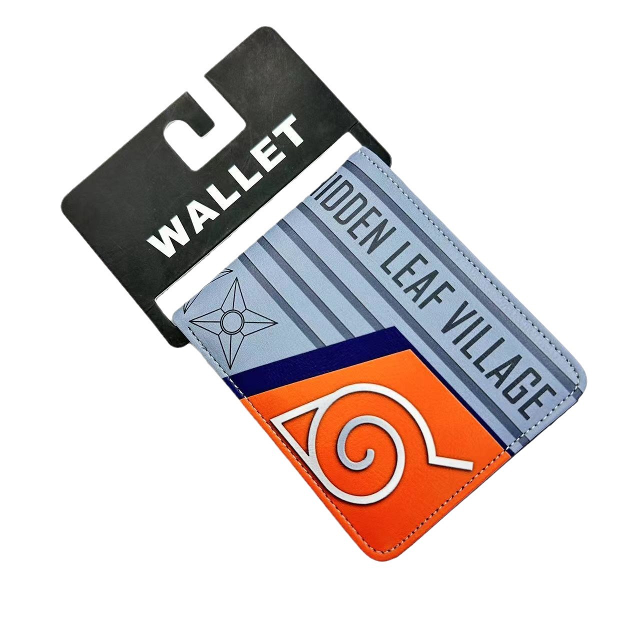 Hokage billetera Ninja Boy Sasuke Naruto nuevo tipo de bolso de tarjetas, bolso de cambio de dibujos animados Fuego Nube, cartera de cambio PU, bolso de piel