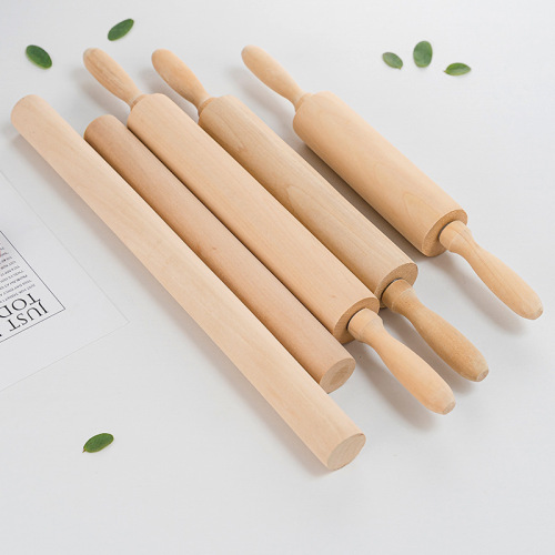 Hemu paintless wax-free roller rolling pin wooden rolling pin dumpling skin pressing pin baking tool good helper