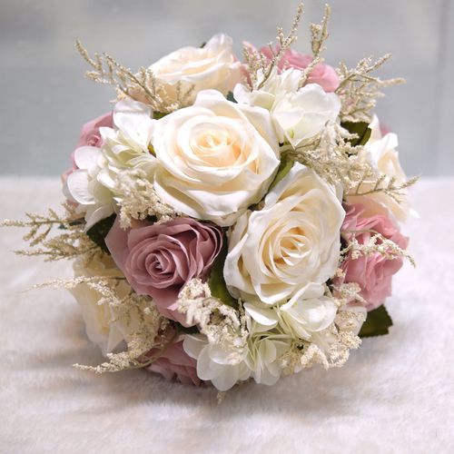 Eternal Angel 958 Simulated Rose Wedding Bouquet Photography Props Home Furnishing Bouquet