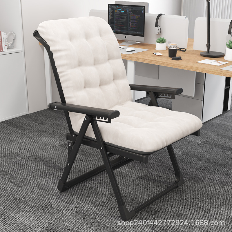 [업그레이드 모델] 앉거나 누울 수 있는 1인용 의자 흑백 코튼 패드