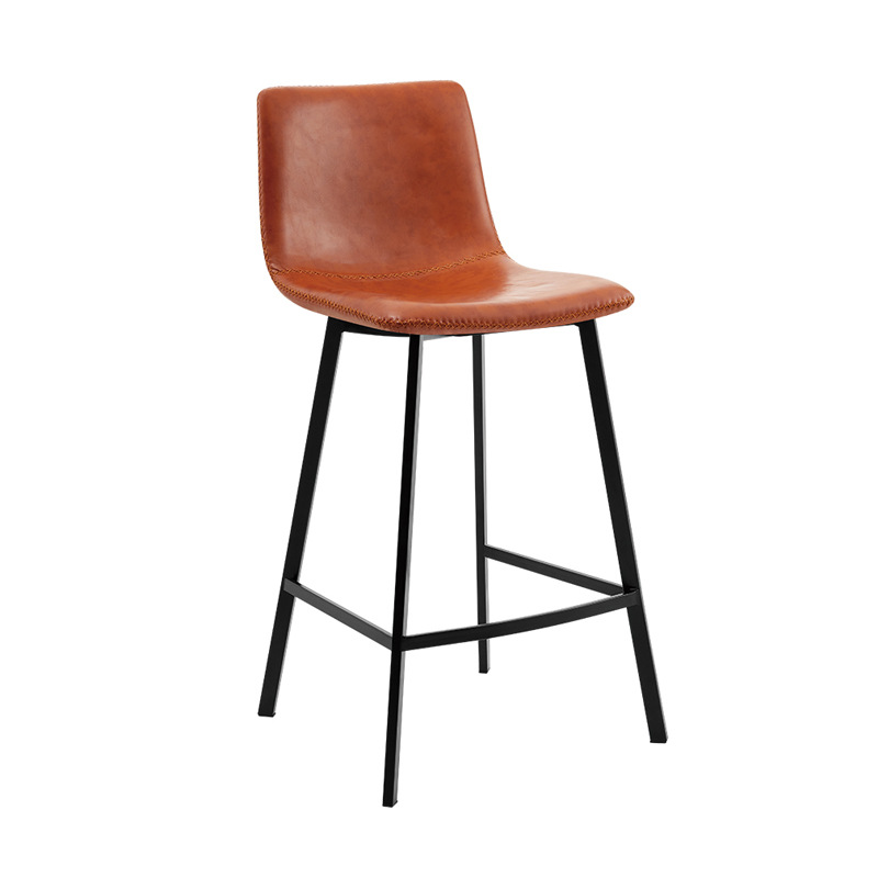 Silla de bar casera nórdica alta silla de bar respaldada alta recepción silla elevadora image 16