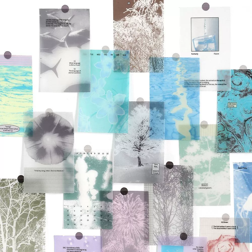 PaperMore бумажная сульфатная бумажная сумка для материала медленный горячий сезон серии ins ветер ручной счет фон декоративный коллаж