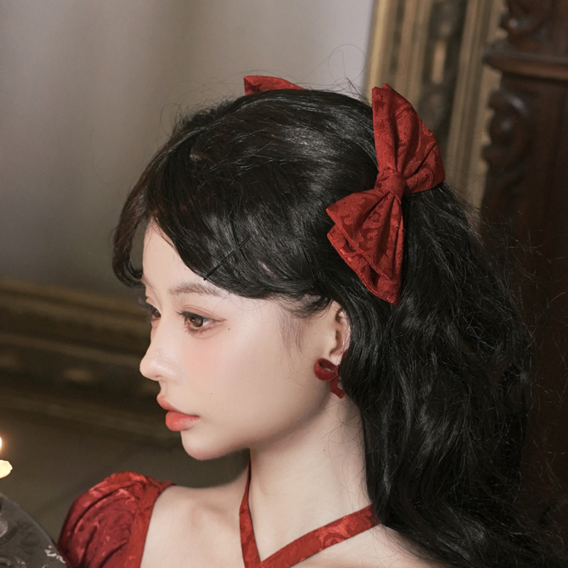 Lolita tocado KC japonés lindo encaje fino encaje diario Lolita arco clip de pelo banda